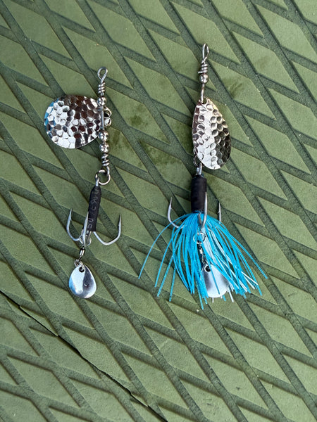 Slayerz HD inline spinner (Double bladed #1 stainless treble hook